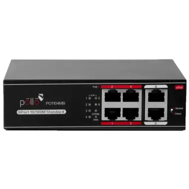 POLLO 1104MB | 4+2PORTS POE SWITCH