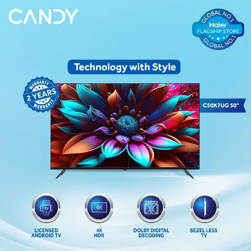 [CANDY BY HAIER] CANDY C50K7UG | 50" LED TV