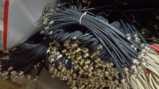[CABLE] BNC CABLE COPPER BLACK WIRE TWISTED